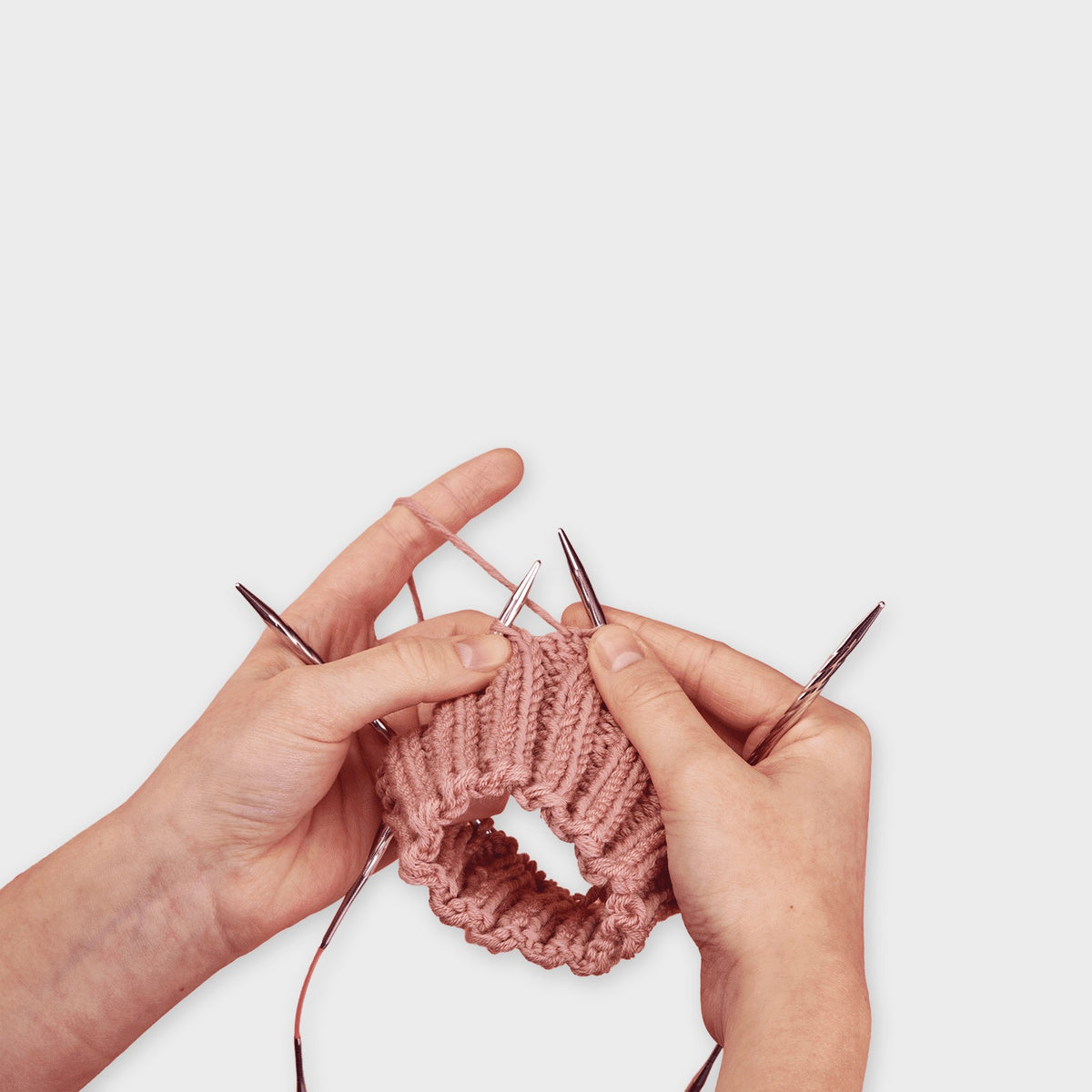 AddiCraSyTrio Unicorn Long beim Stricken