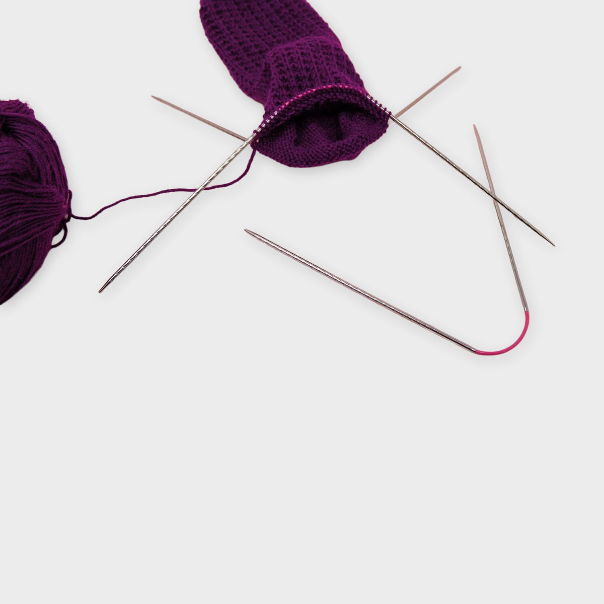 AddiCraSyTrio Unicorn Long, Detail mit Socke