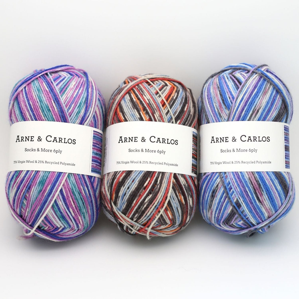 Arne & Carlos Socks & More Collection 6ply: 75 % Schurwolle, 25 % Polyamid