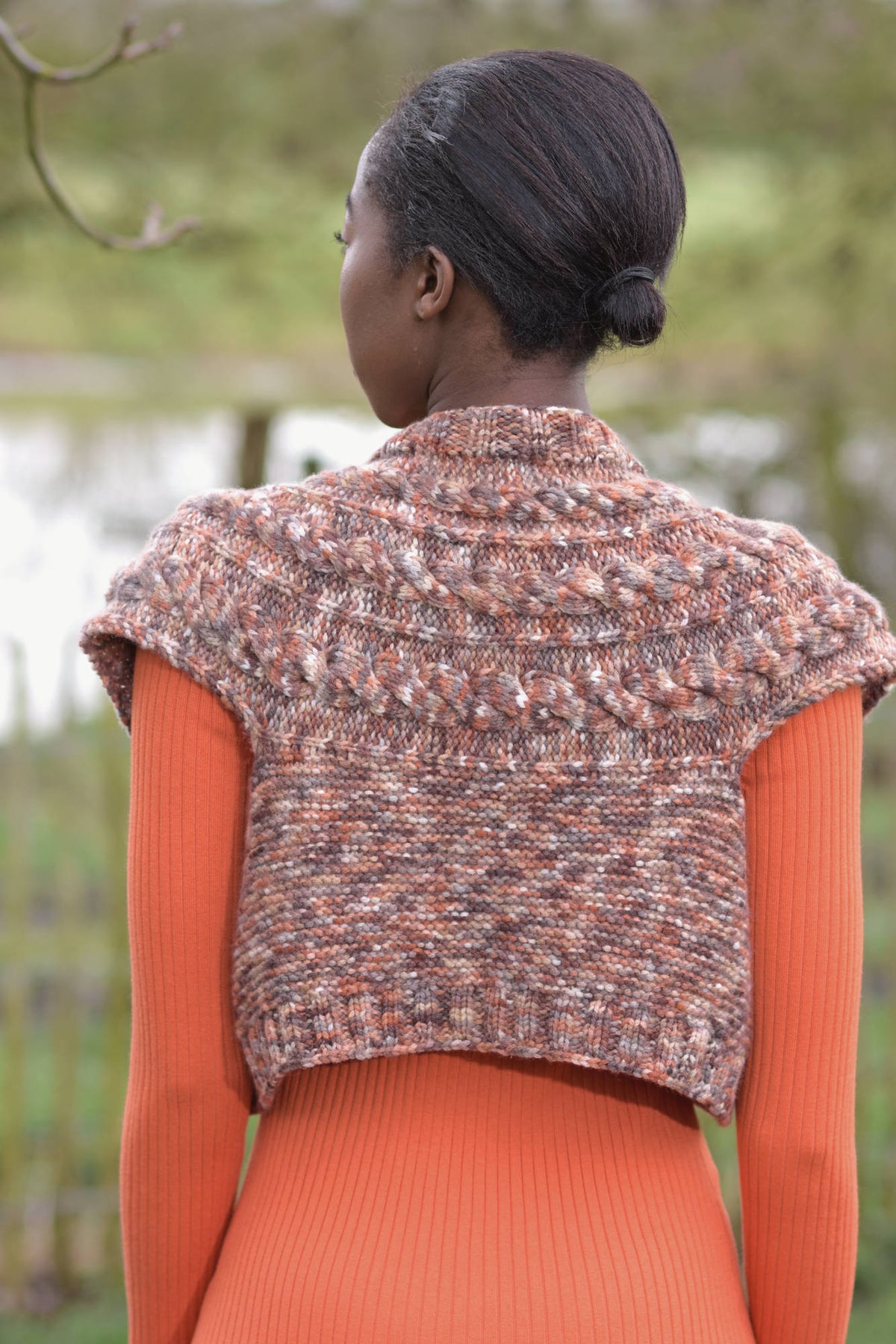 Weste Patricia, Strickmodell in einer weiteren Ansicht