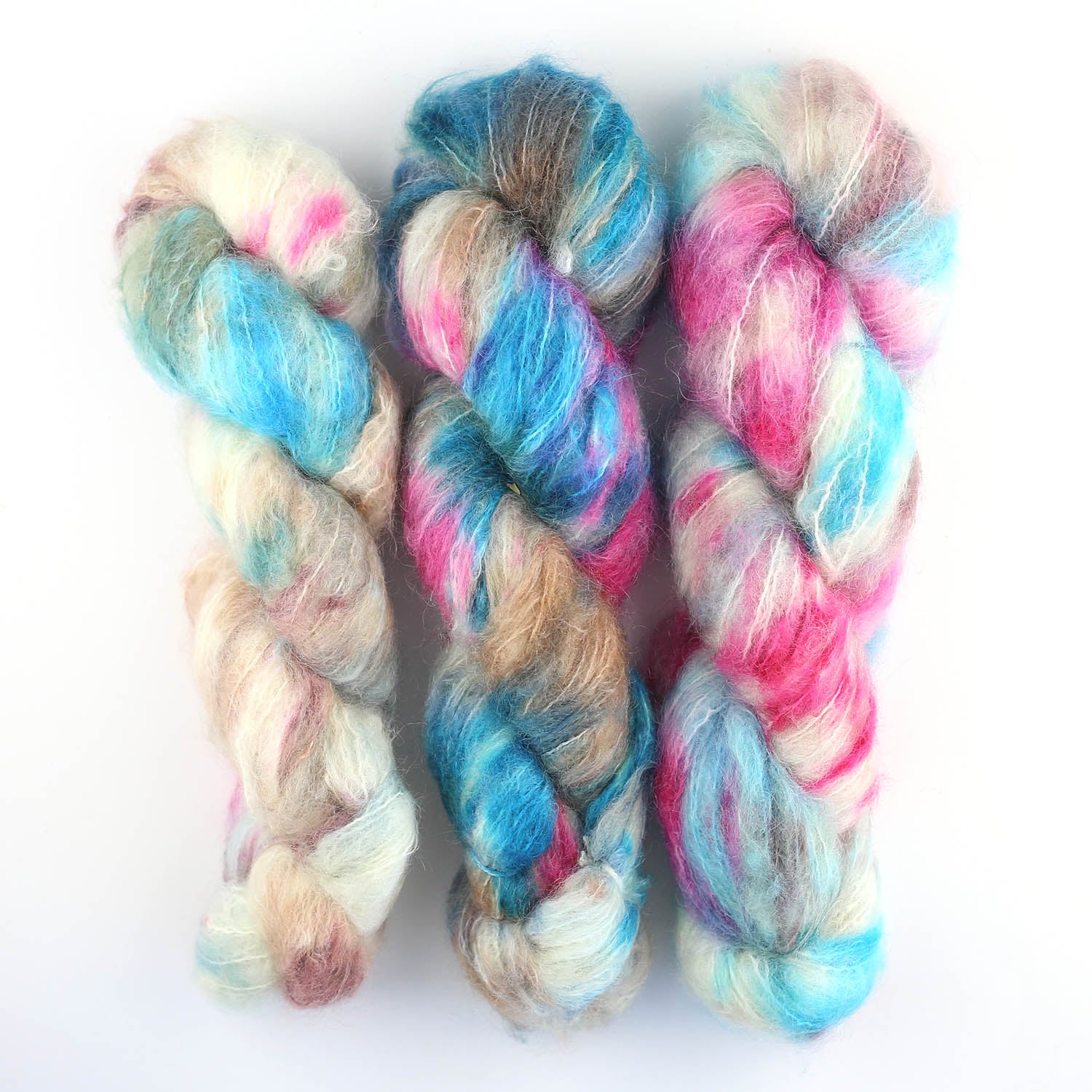 Fluffy Mohair Farbverlauf