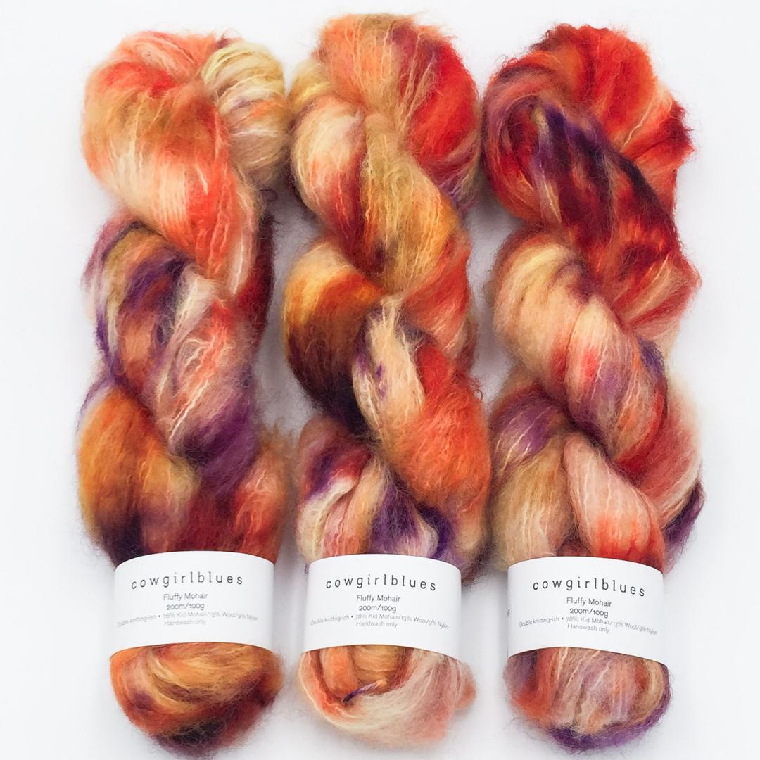 Fluffy Mohair Farbverlauf