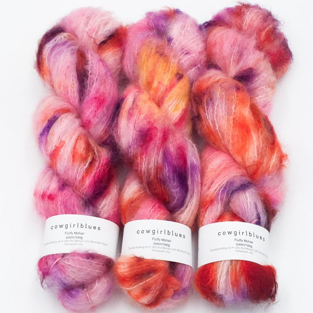 Fluffy Mohair Farbverlauf