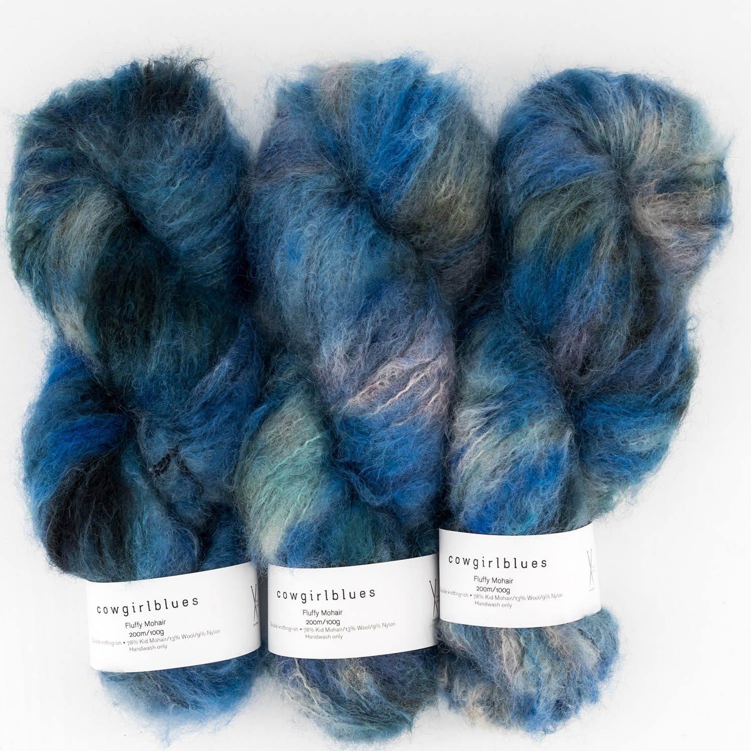 Fluffy Mohair Farbverlauf