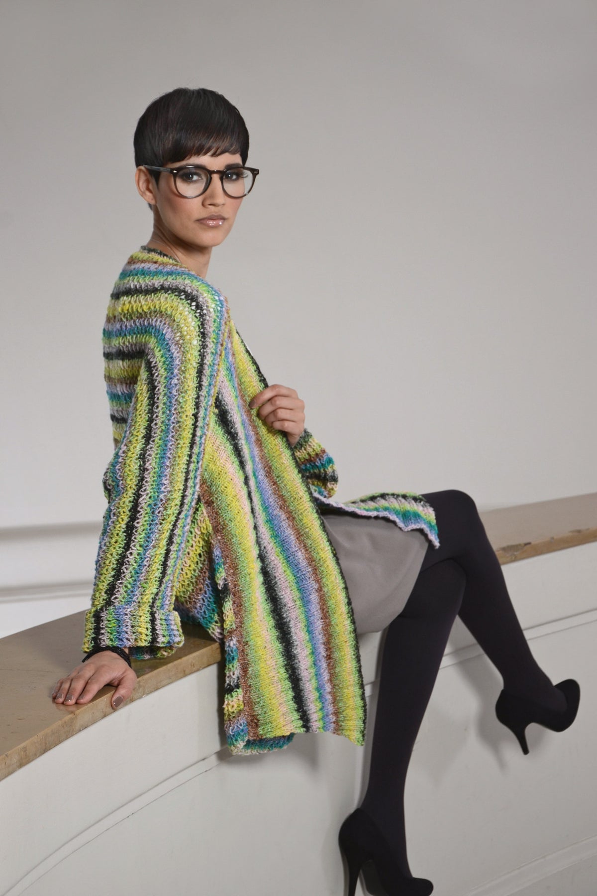 Jacke Camilla, Strickmodell in einer weiteren Ansicht