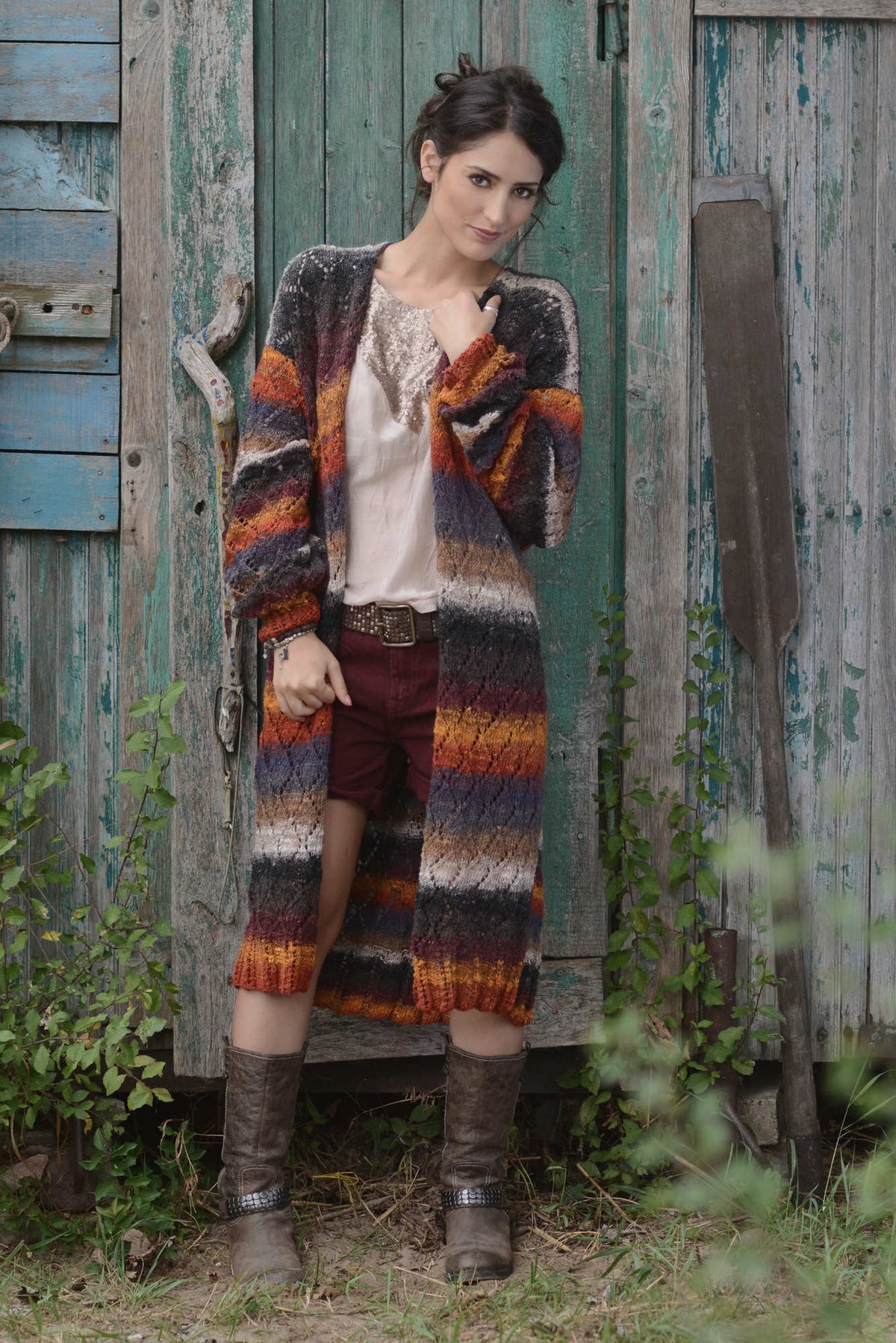 Mantel Kazuko, Strickmodell in einer weiteren Ansicht