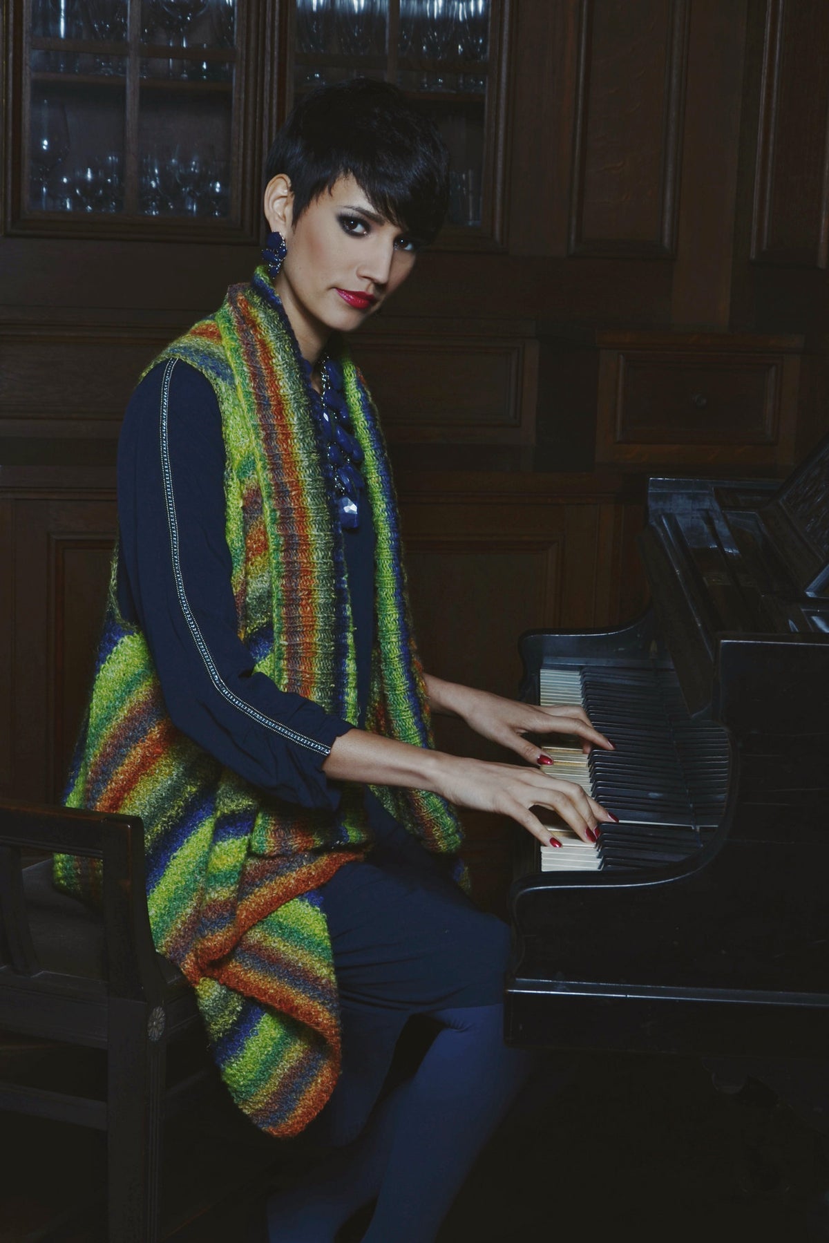 Jacke Seeder, Strickmodell in einer weiteren Ansicht