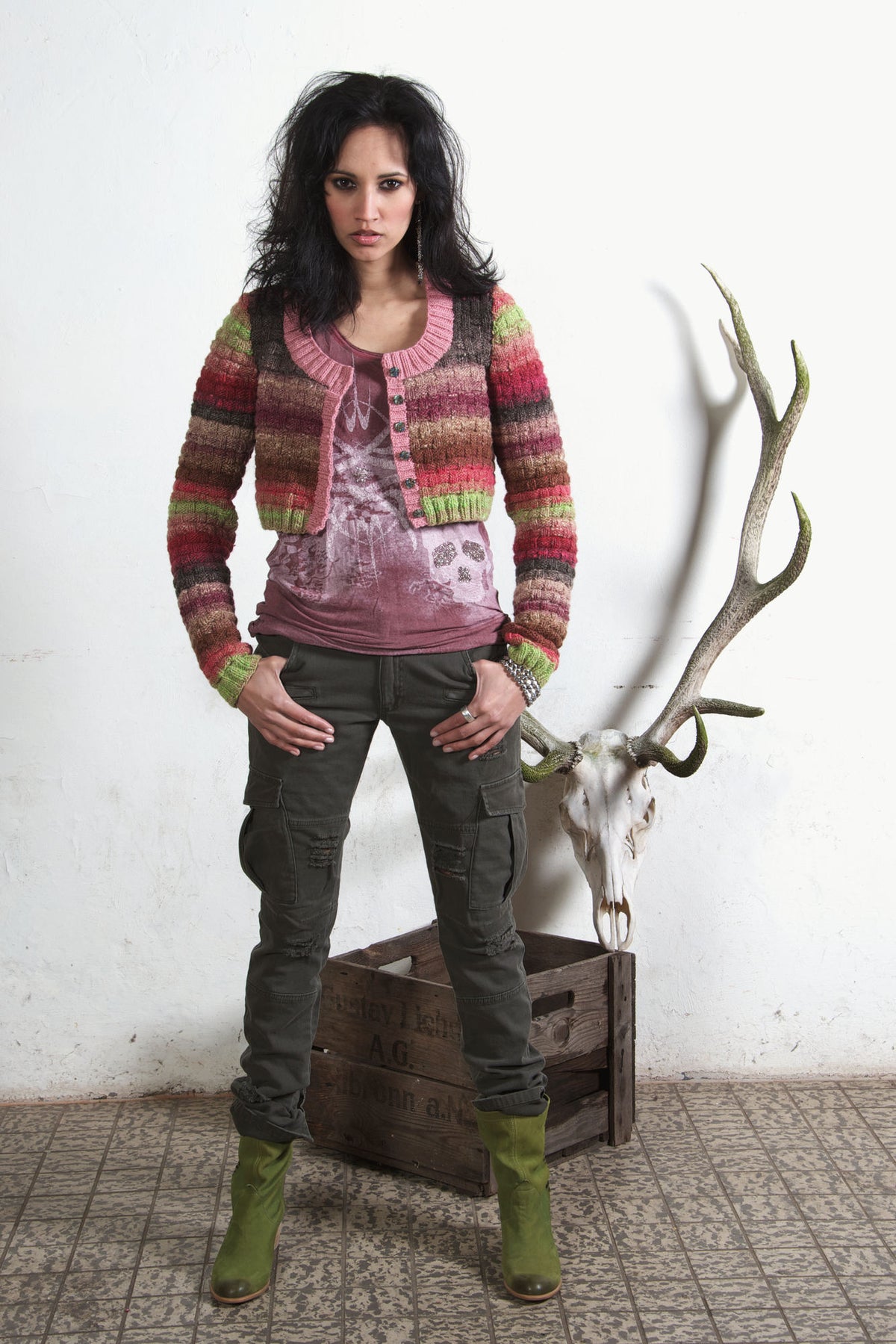 Jacke Sweet Treat, Strickmodell in einer weiteren Ansicht