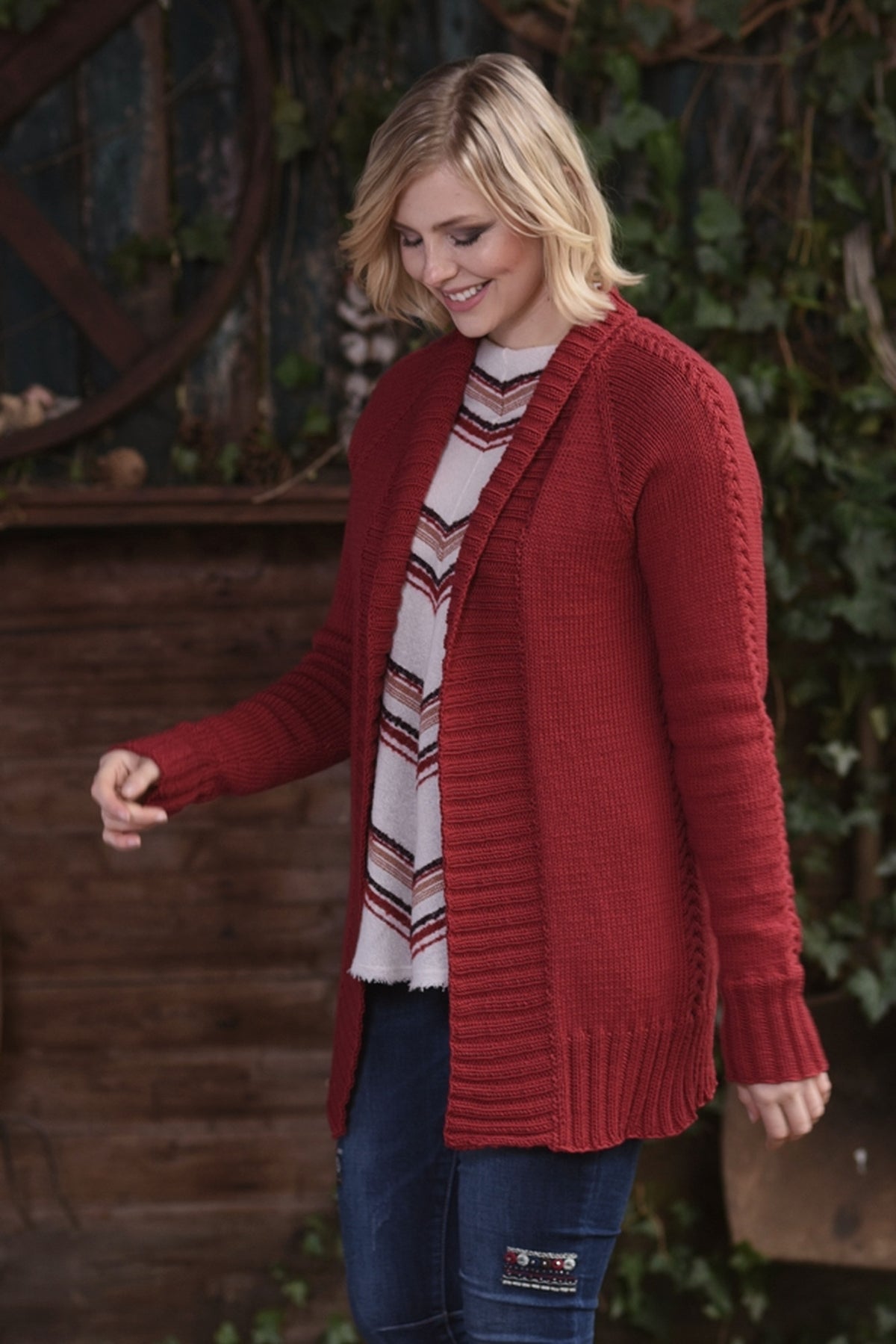 Jacke Aylin, Strickmodell in einer weiteren Ansicht
