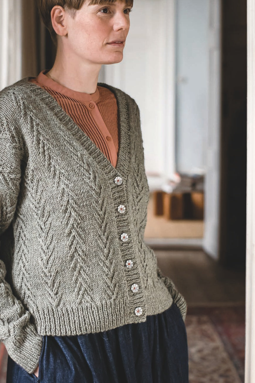 Jacke Hove, Strickmodell in einer weiteren Ansicht