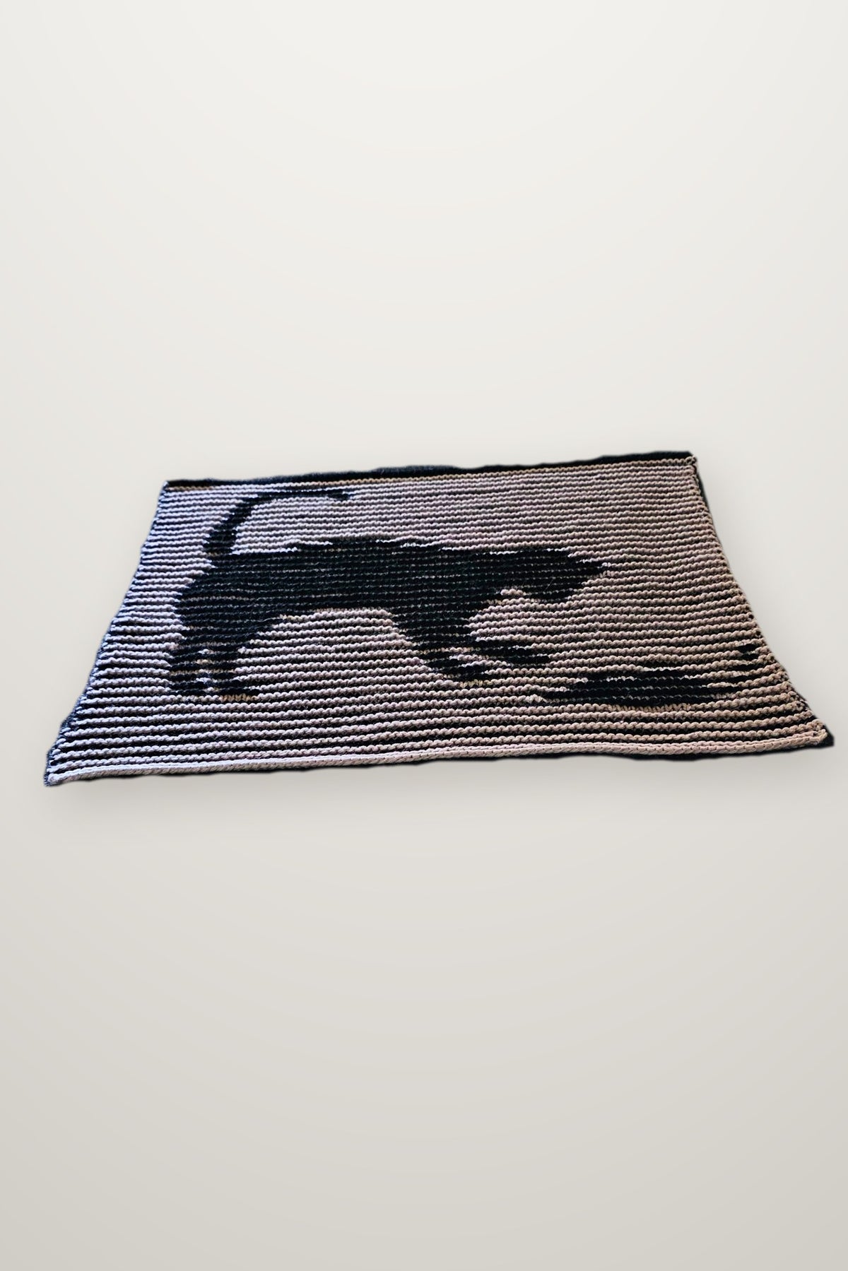 Kissen The Hunt - Katze, Strickmodell in einer weiteren Ansicht