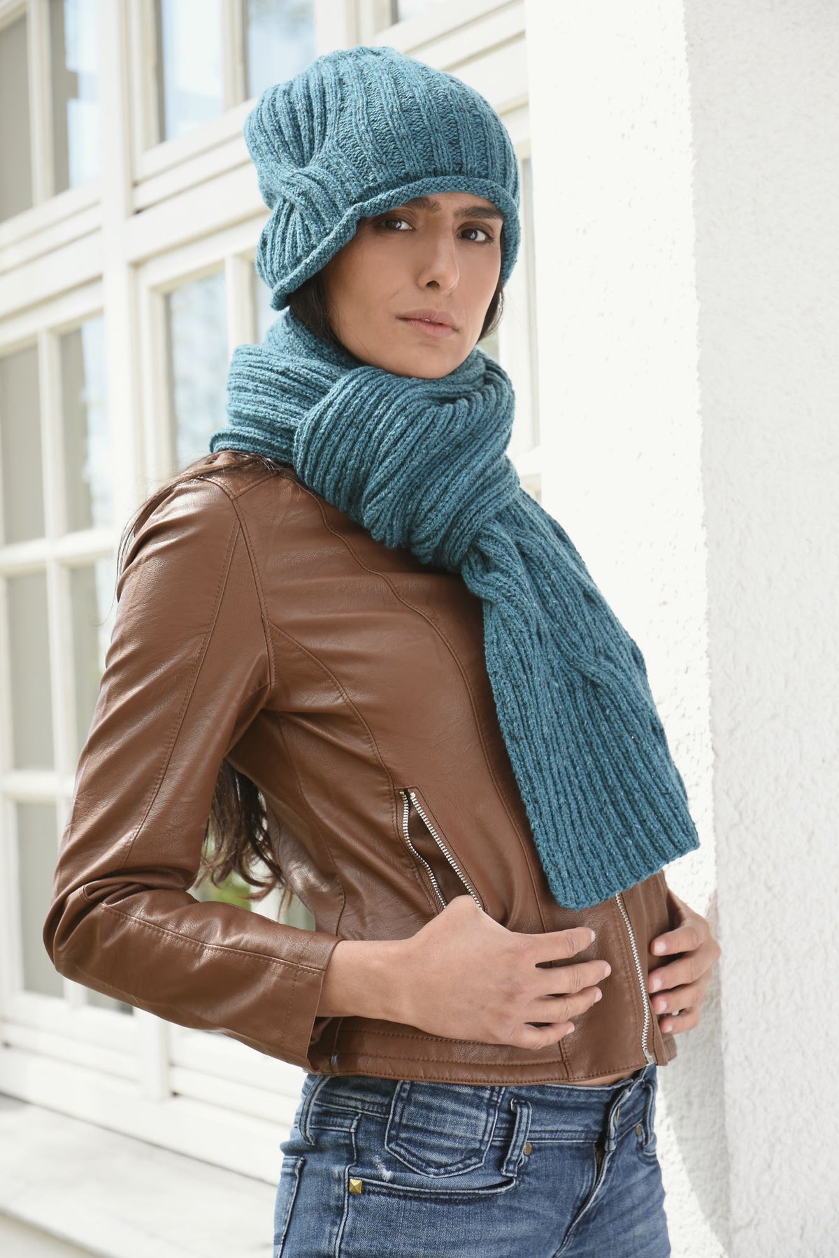 Mützen Set Necla, Strickmodell in einer weiteren Ansicht