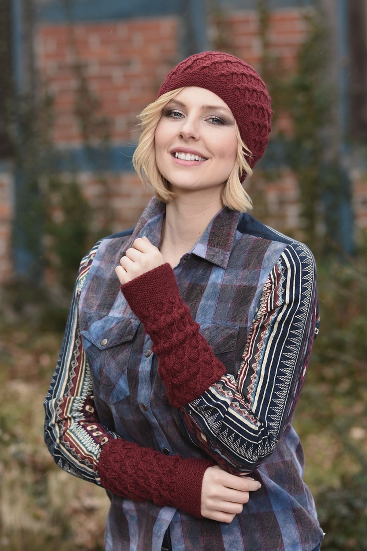 Mützen Set Calla, Strickmodell in einer weiteren Ansicht