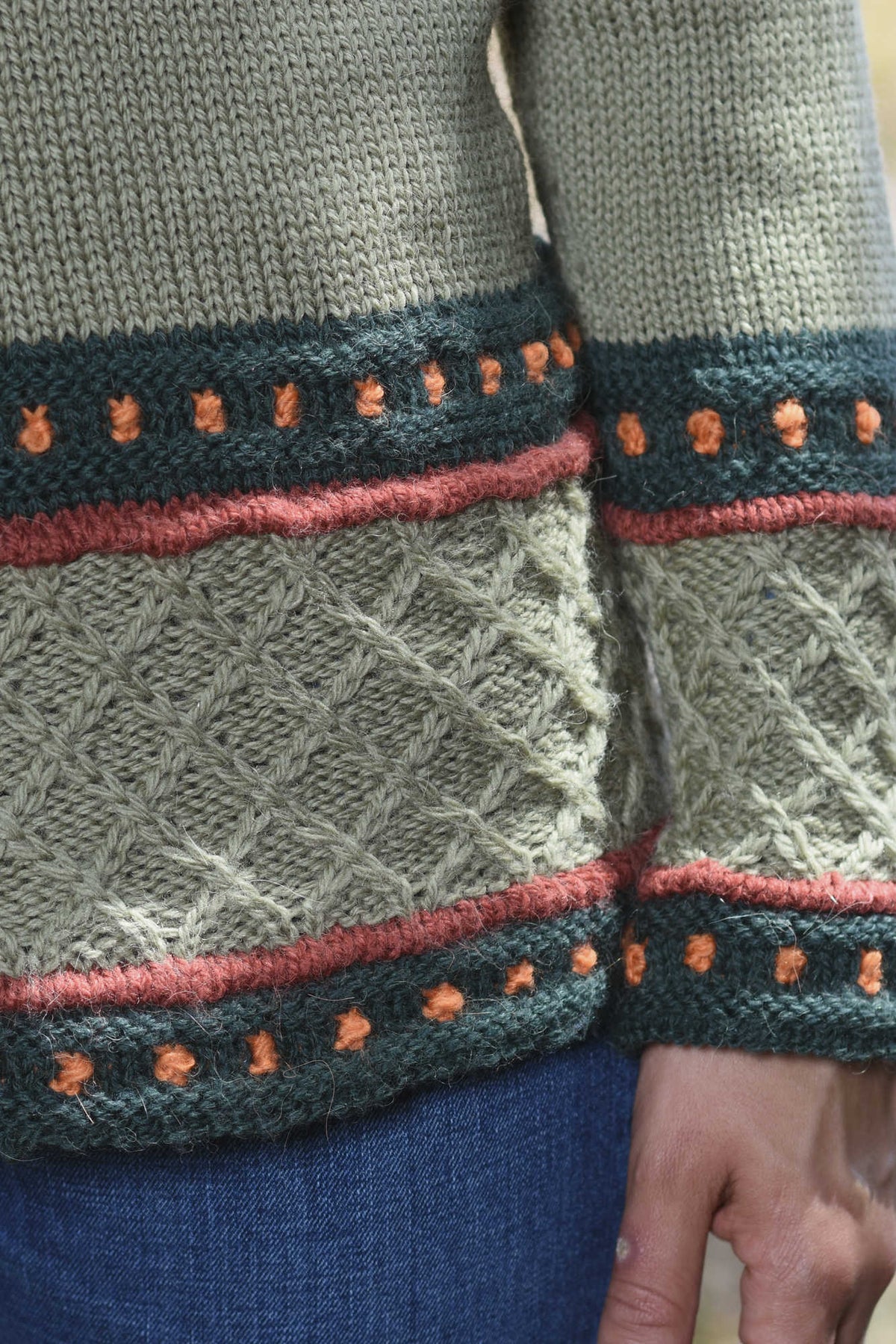 Pullover Alberta, Detail