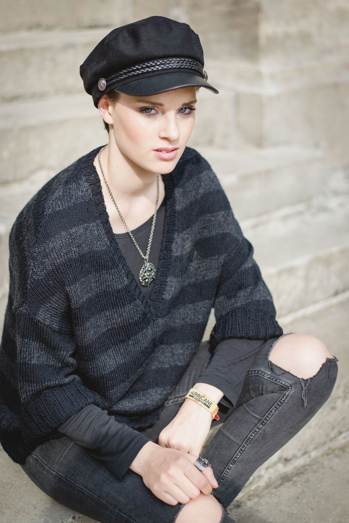 Pullover Caitlin, Strickmodell in einer weiteren Ansicht
