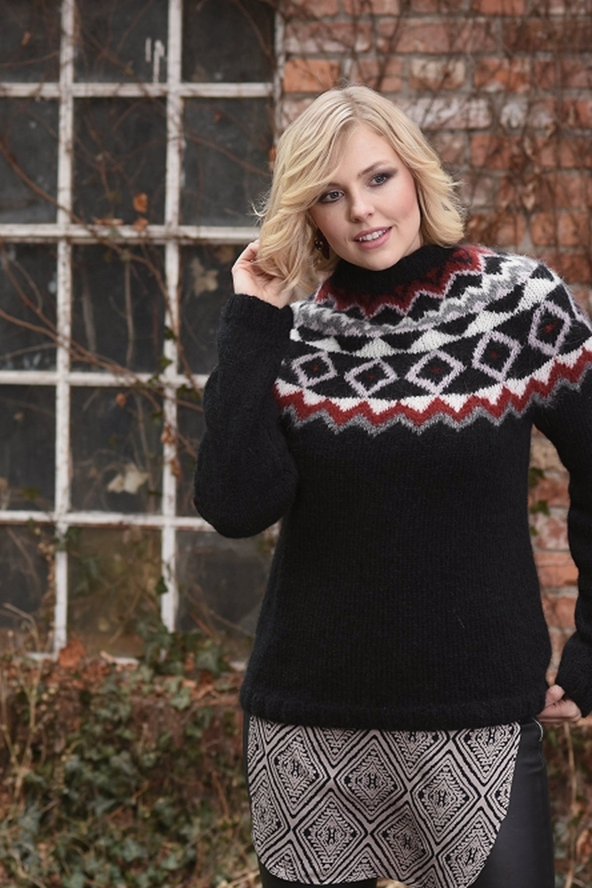 Pullover Gudrun, Strickmodell in einer weiteren Ansicht