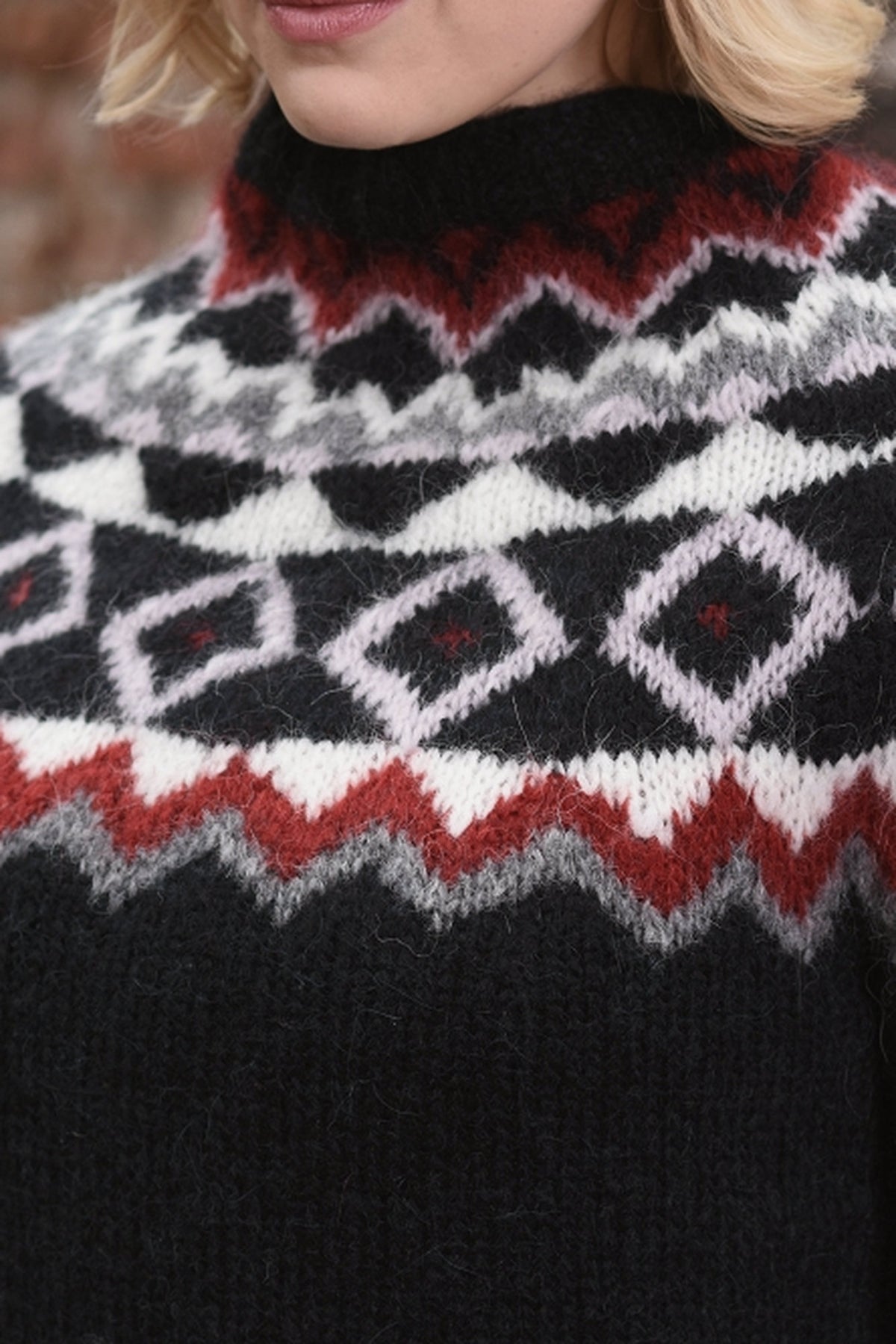 Pullover Gudrun, Detail