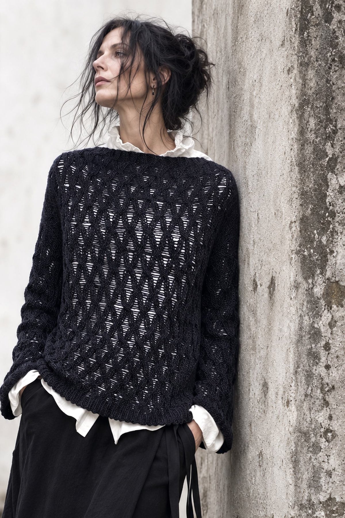 Pullover Sibyl, Strickanleitung, Detailansicht 1