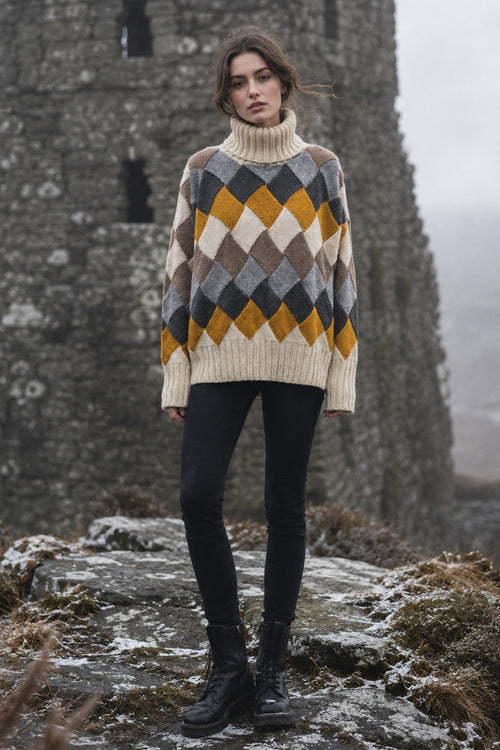 Entrelac Pullover Taken
