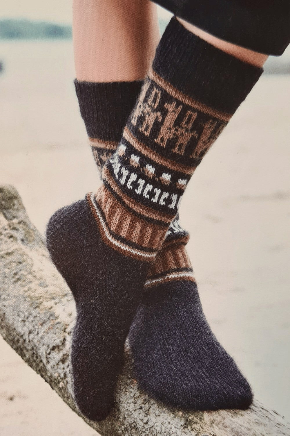 Socken Andean Spirit, Strickmodell in einer weiteren Ansicht