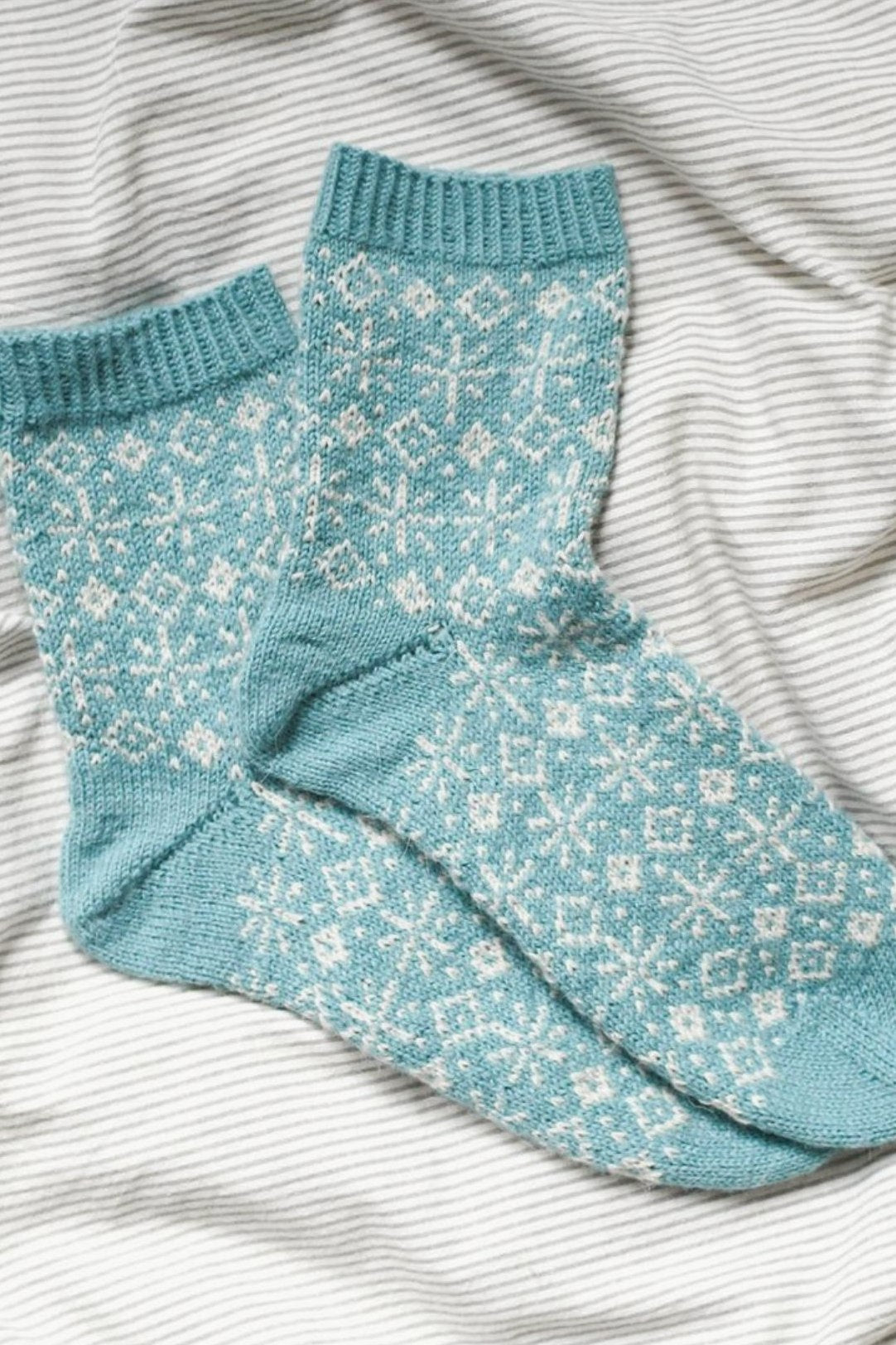 Socken Flockentanz, Strickmodell in einer weiteren Ansicht