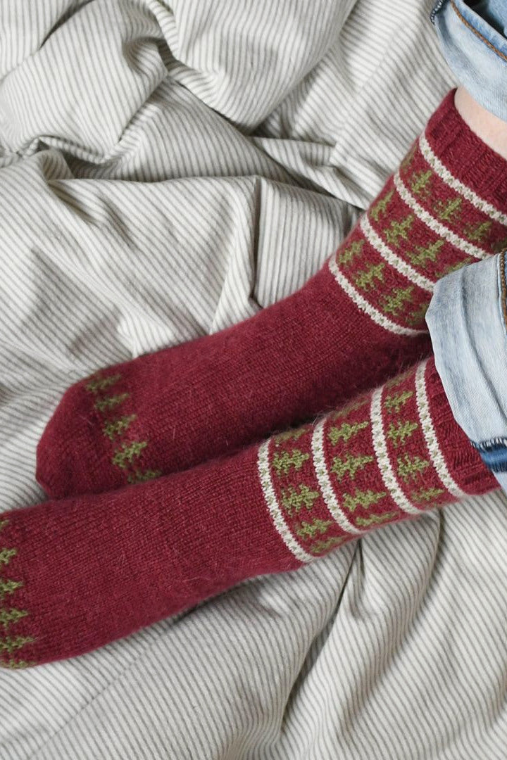 Socken Tannenparade, Detail