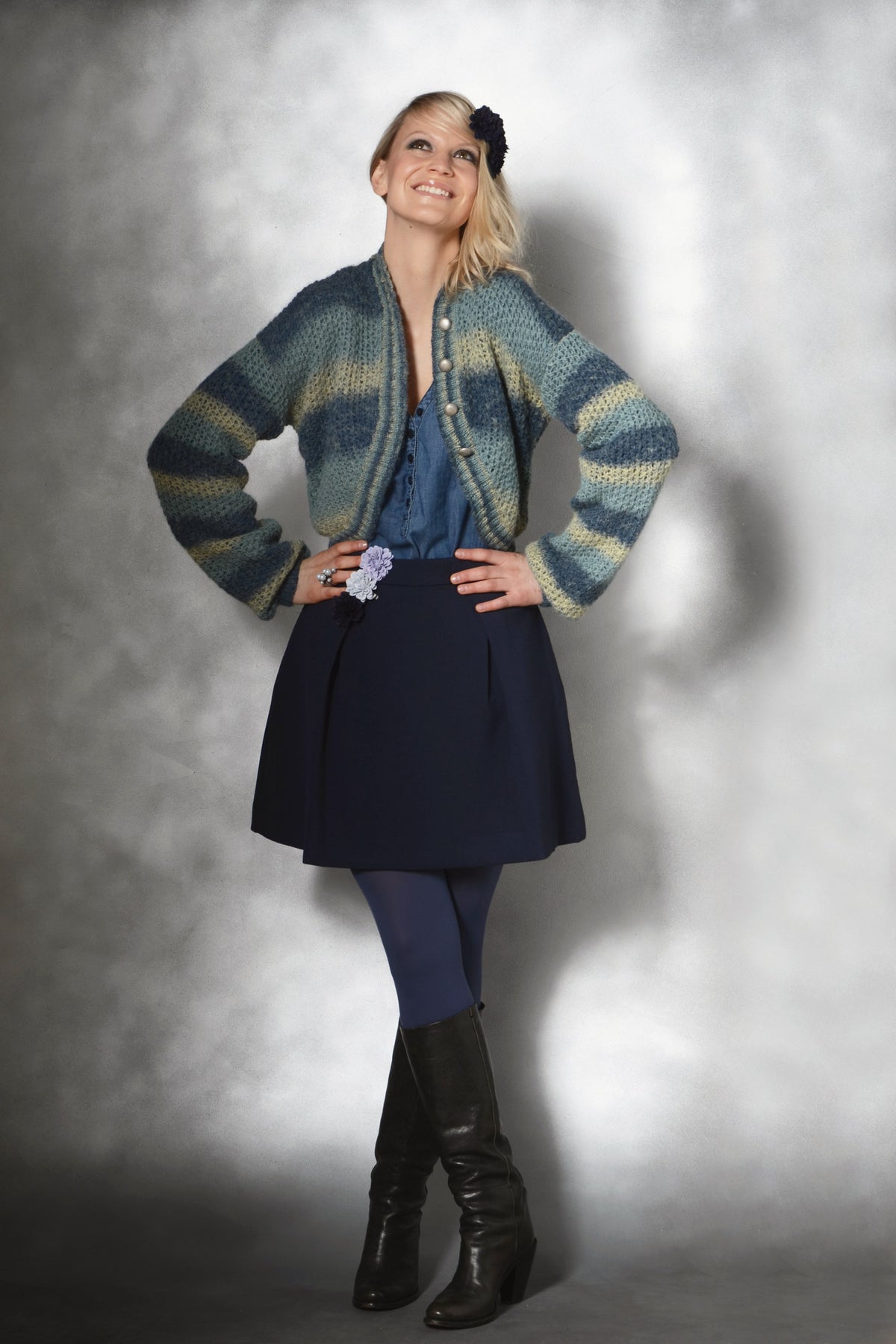 Bolero Zora, Strickmodell in einer weiteren Ansicht
