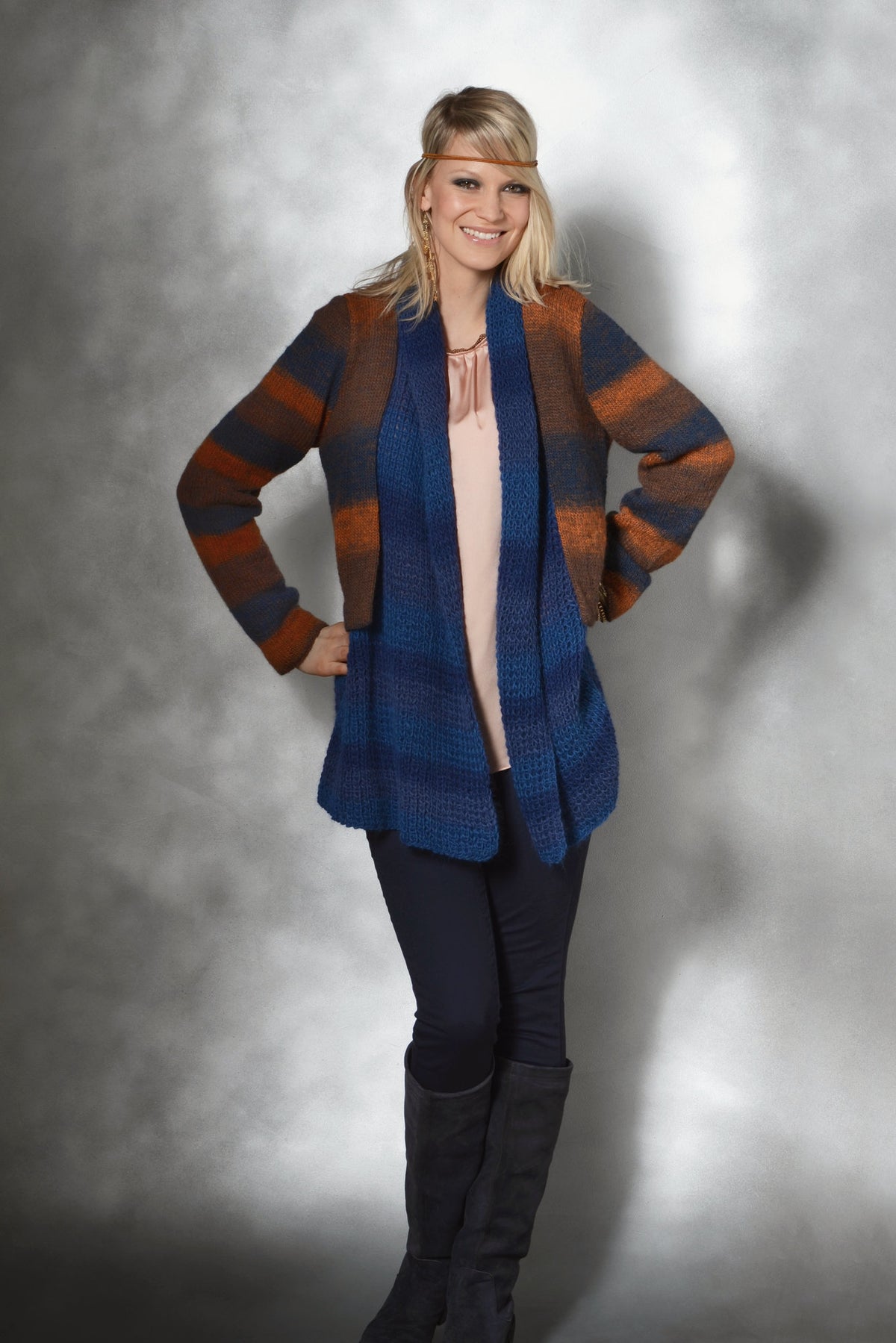Jacke Rahel, Strickmodell in einer weiteren Ansicht