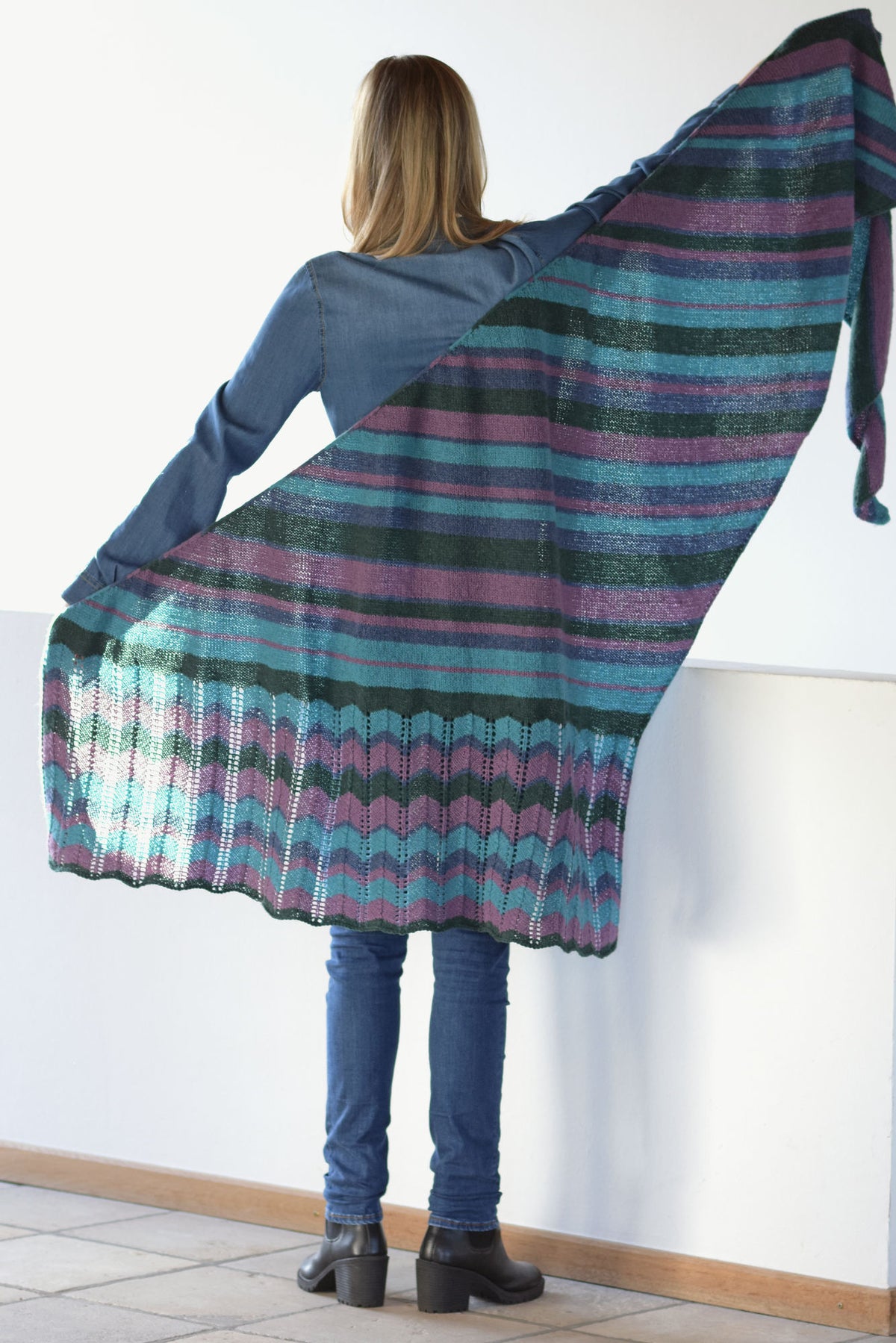Tuch Antonia, Strickmodell in einer weiteren Ansicht