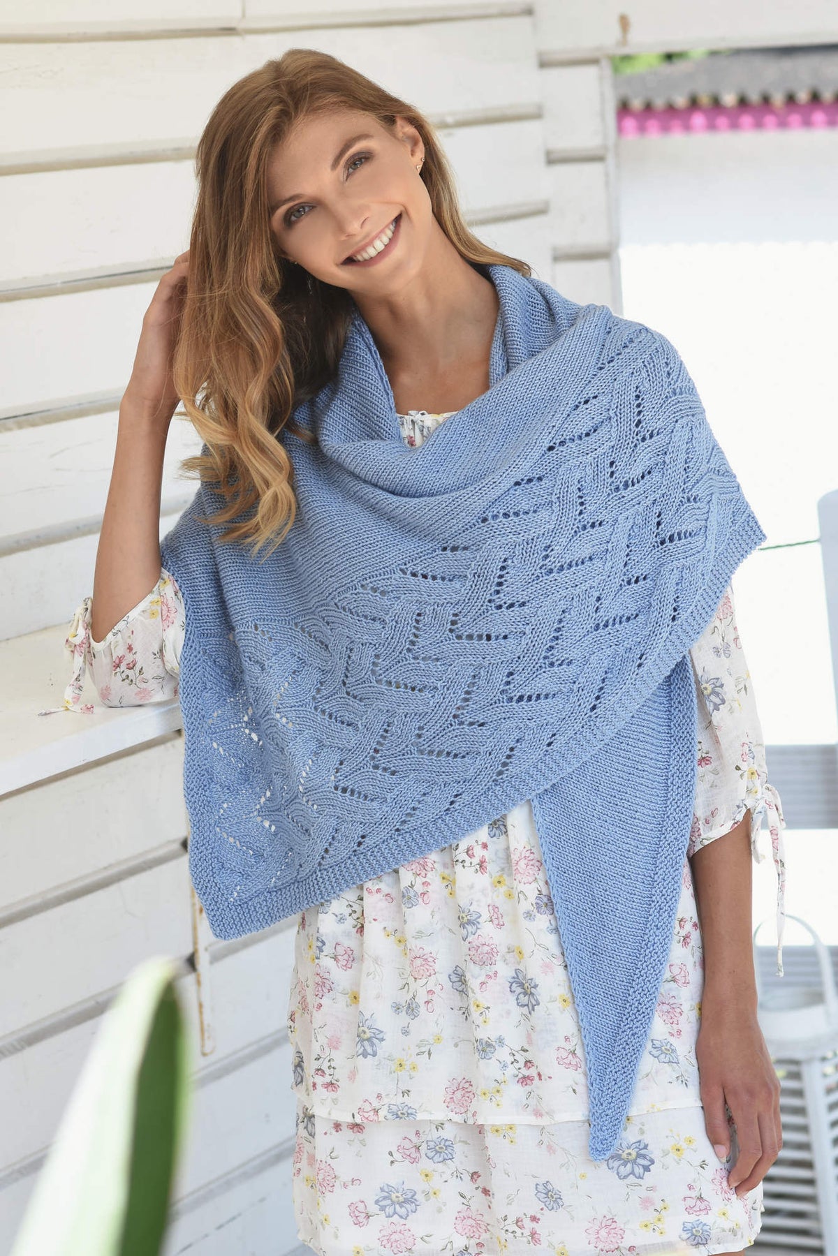 Tuch Fivi, Strickmodell in einer weiteren Ansicht
