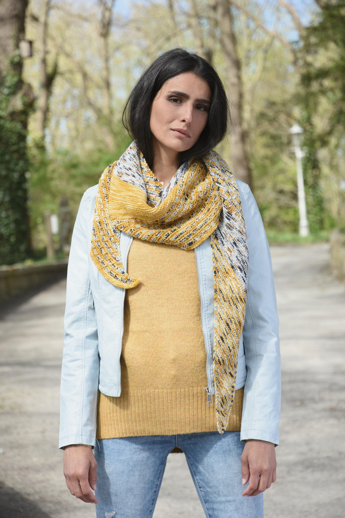 Tuch Florencia, Strickmodell in einer weiteren Ansicht