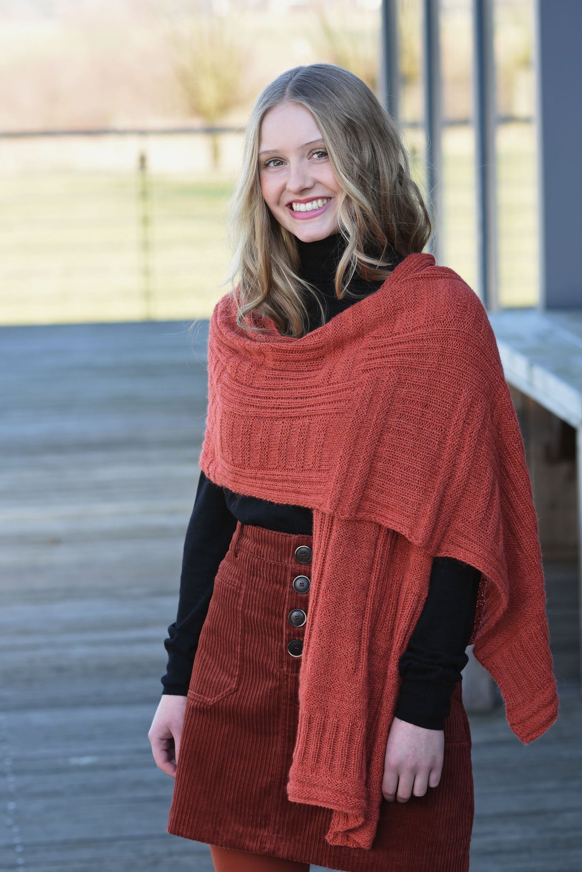 Tuch Lorelei, Strickmodell in einer weiteren Ansicht