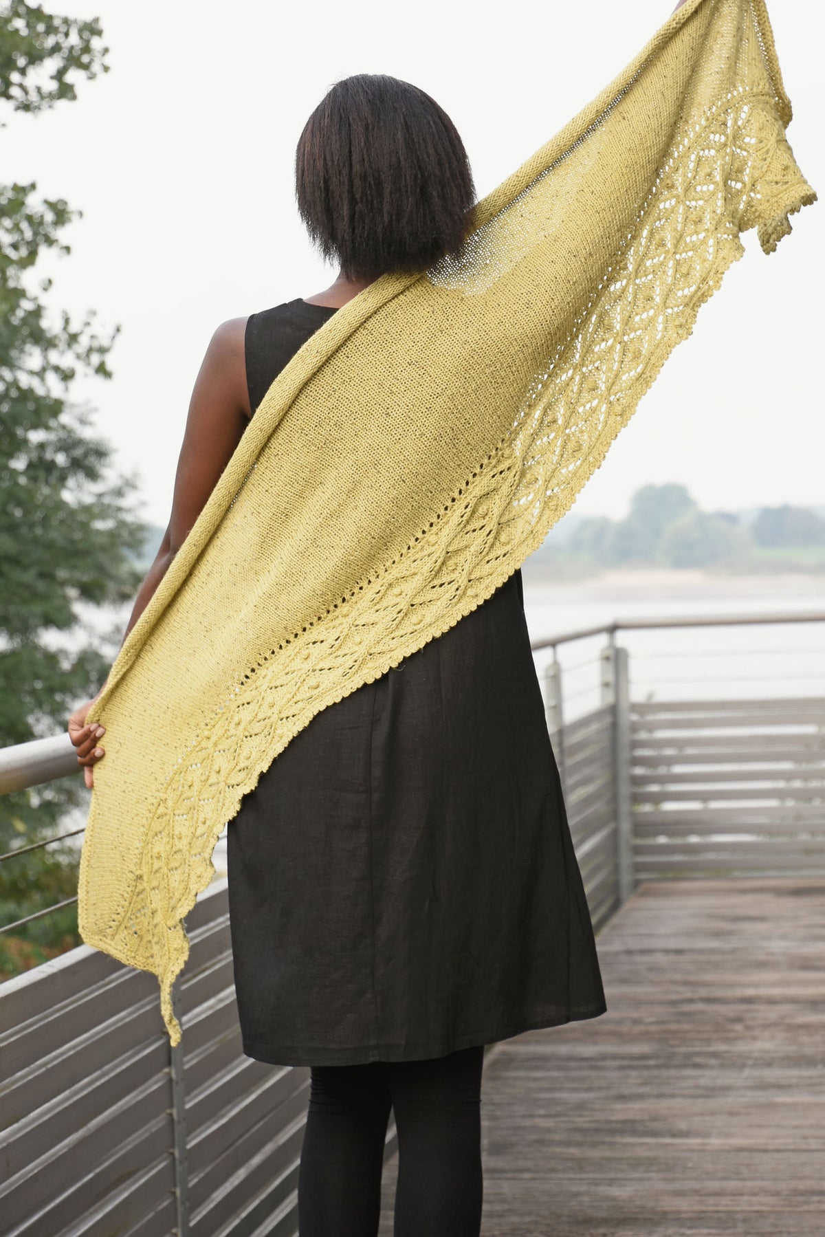 Tuch Luna, Strickmodell in einer weiteren Ansicht