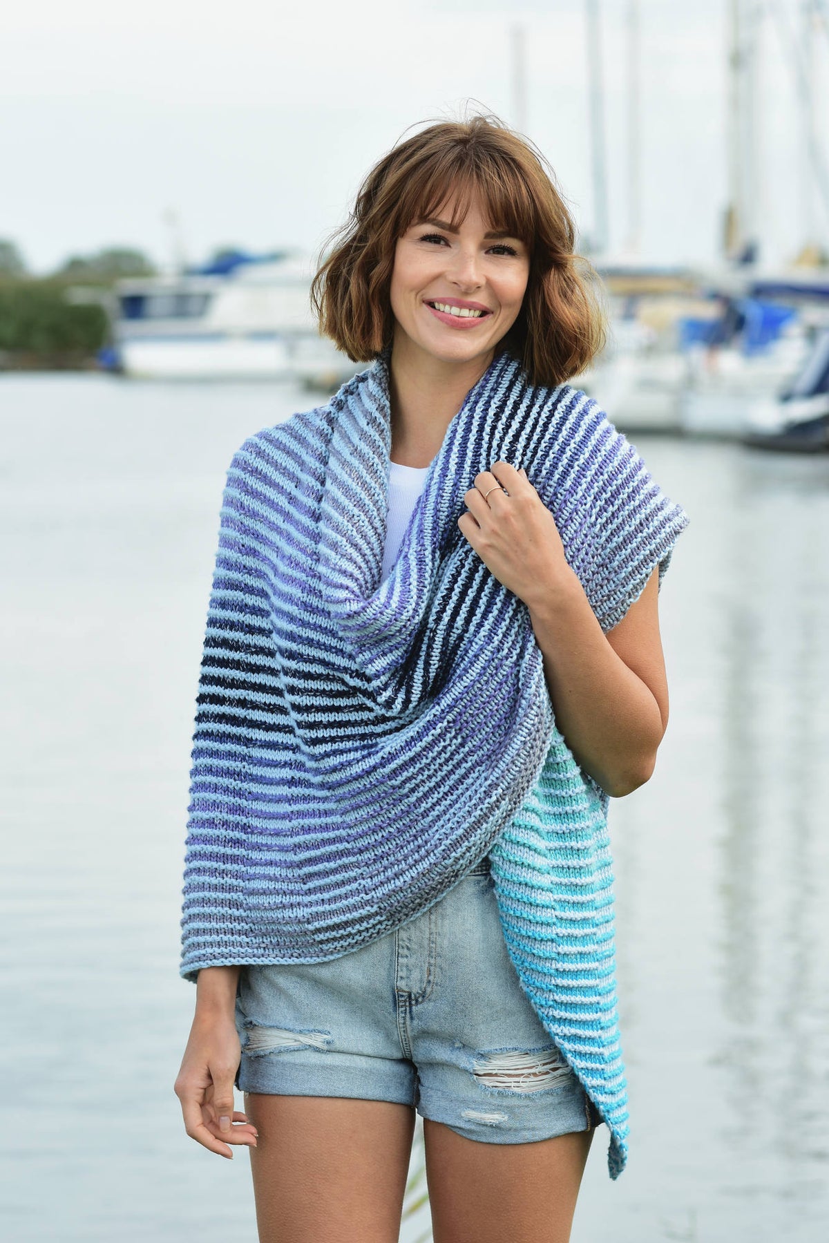 Tuch Zeynep, Strickmodell in einer weiteren Ansicht