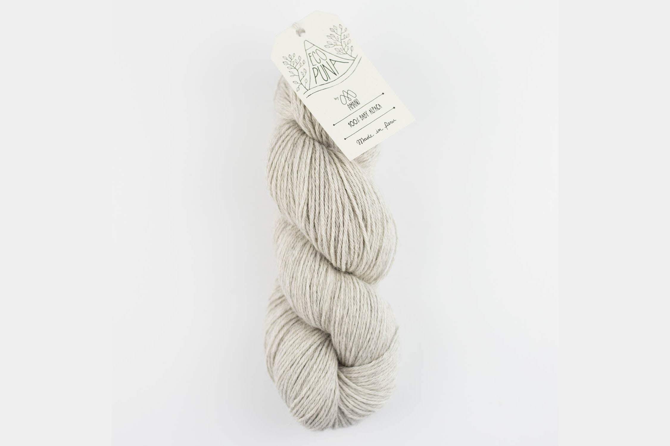 Strang Puna Undyed von Amano aus ungefärbtem Babyalpaka in Naturweiß