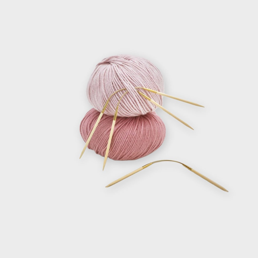 AddiCraSyTrio Bamboo Short, Detail mit Garn
