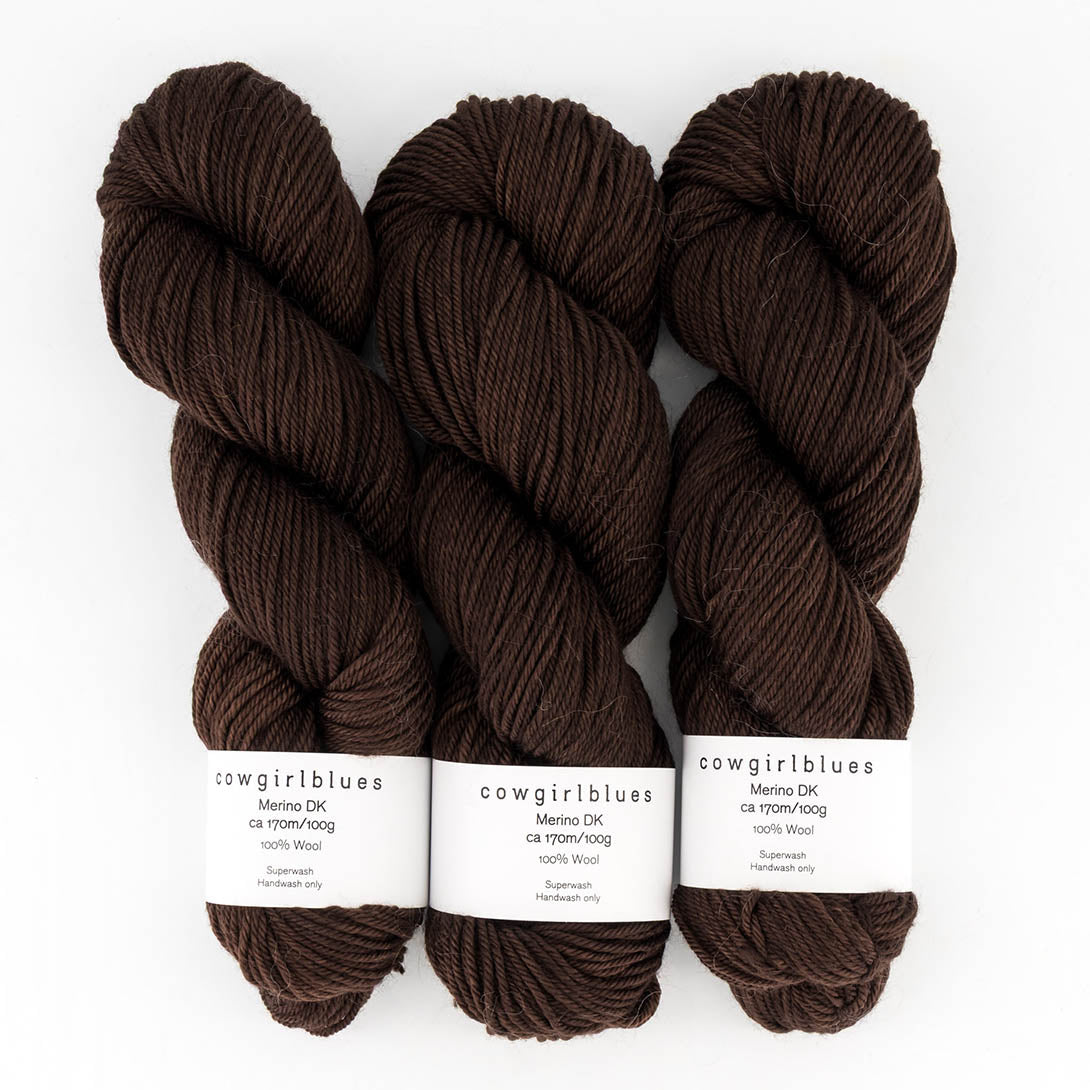 Cowgirlblues Merino DK Solids, Farbe 58 Cacao: 100 % Wolle