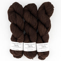 Cowgirlblues Proper Sock Solids 100g, Farbe 58 Cacao: 75 % Schurwolle, 25 % Nylon