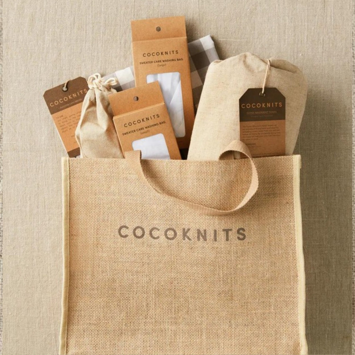 Sweater Care Jute Bag, weitere Ansicht