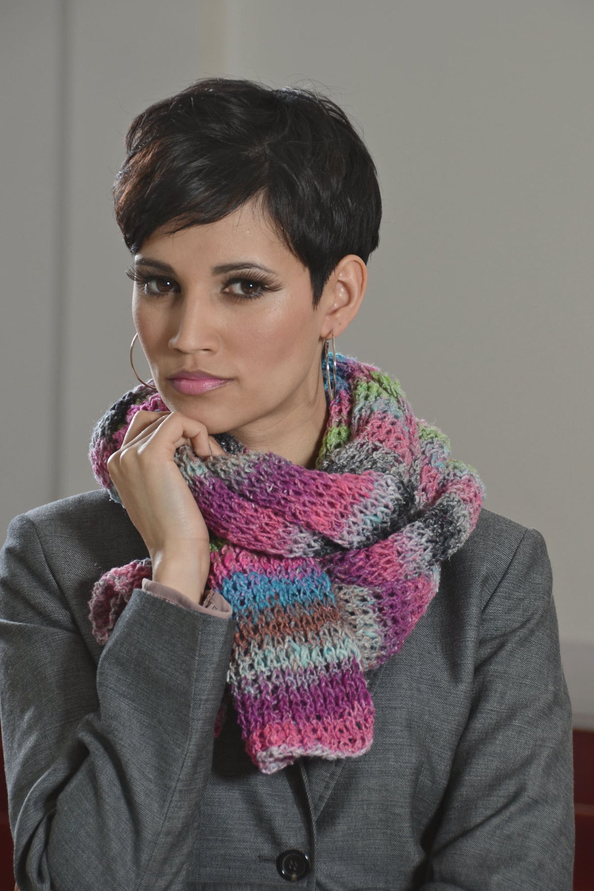 Schal Christina, Strickmodell in einer weiteren Ansicht