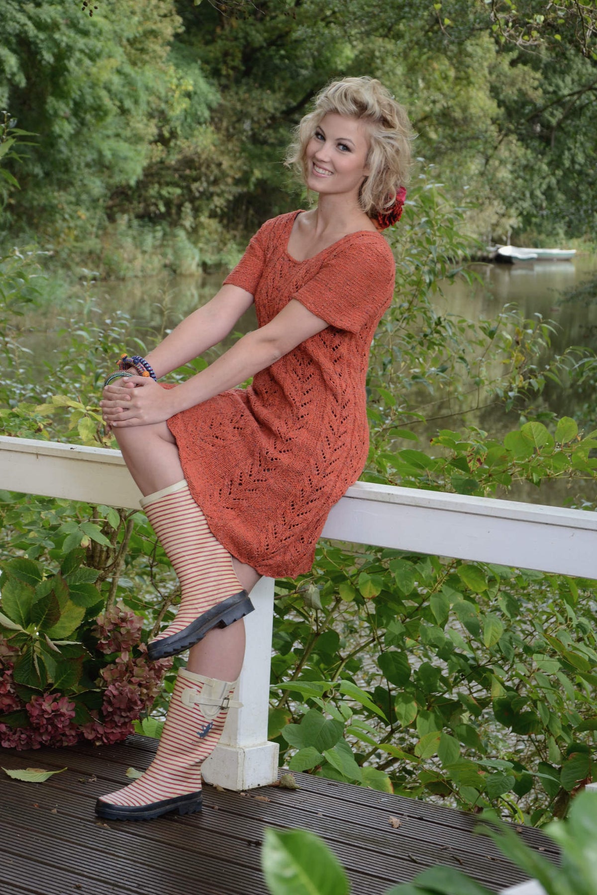 Kleid Coral, Strickmodell in einer weiteren Ansicht
