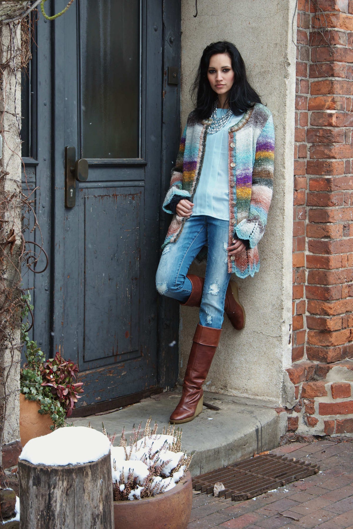 Jacke Cream Crisp, Strickmodell in einer weiteren Ansicht