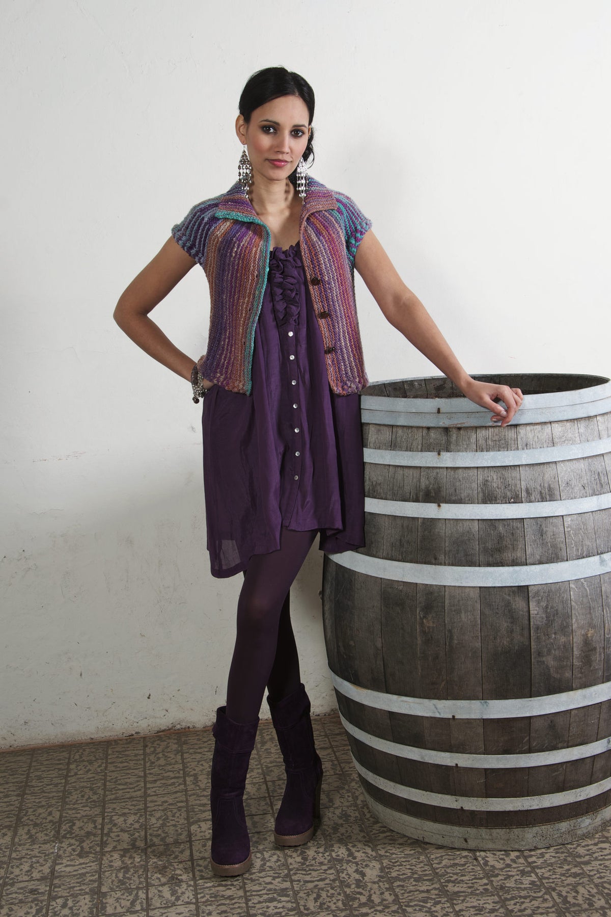Jacke Cupcake, Strickmodell in einer weiteren Ansicht