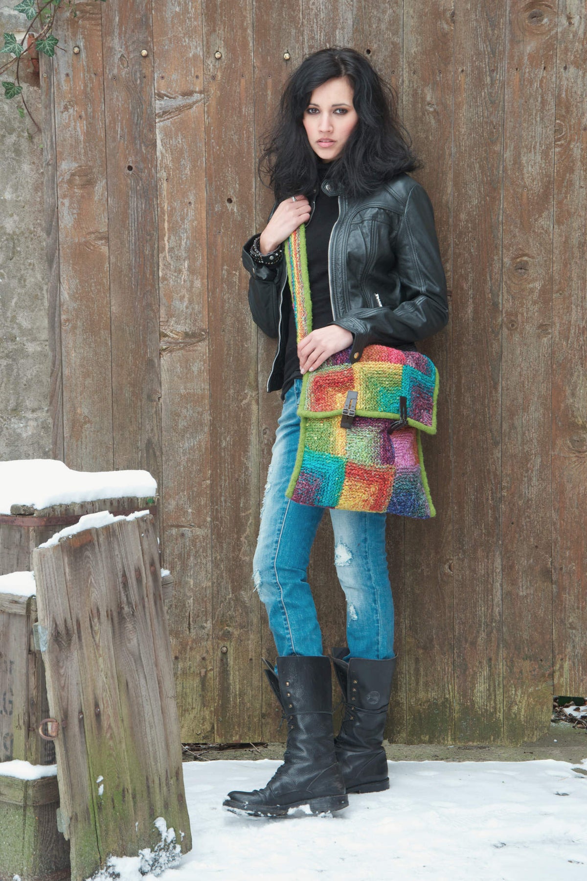Tasche Gooseberry Fool, Strickmodell in einer weiteren Ansicht