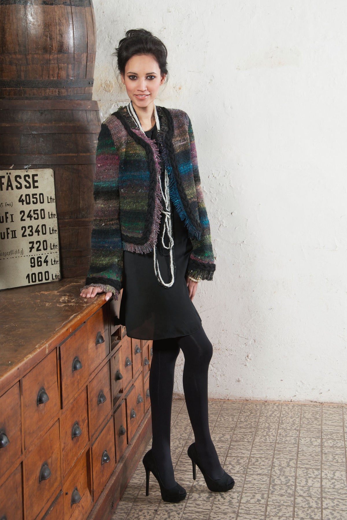 Jacke Midnight Cookie, Strickmodell in einer weiteren Ansicht