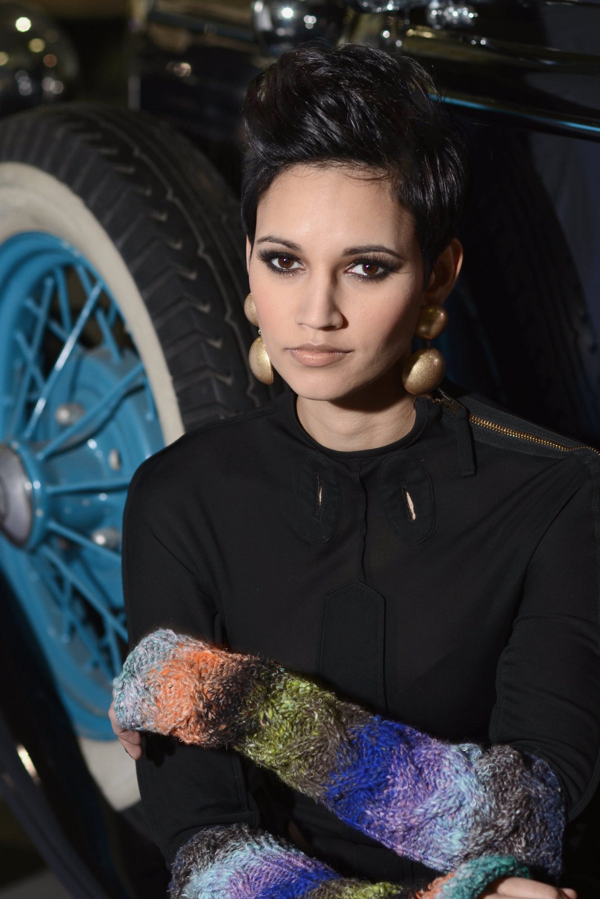 Beinstulpen & Pulswärmer Angelina, Strickmodell in einer weiteren Ansicht