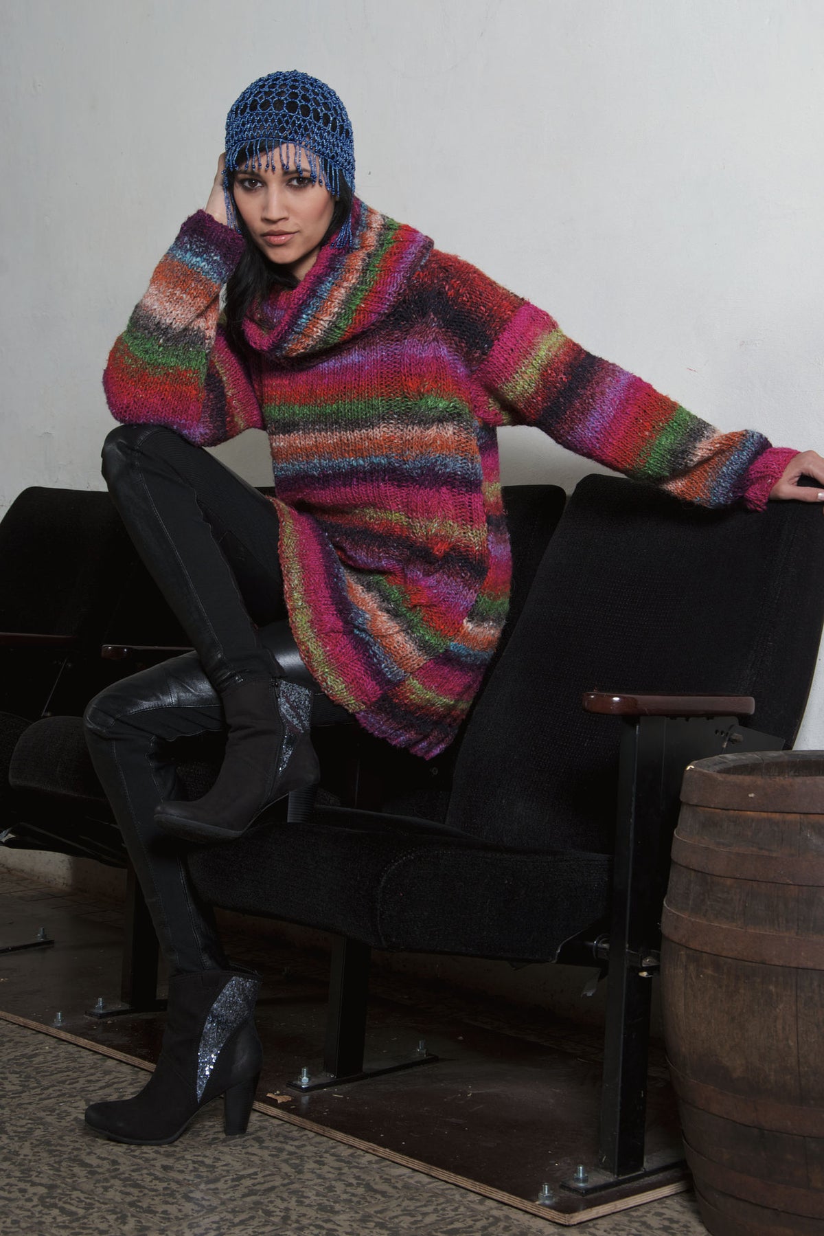 Pullover Rhubarb Pumpkin, Strickmodell in einer weiteren Ansicht