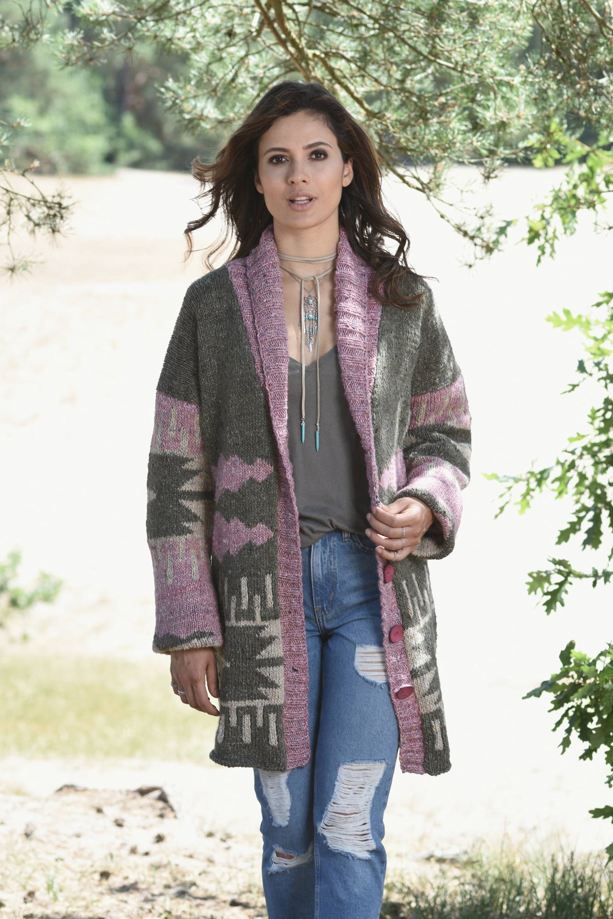 Jacke Adelaide, Strickmodell in einer weiteren Ansicht