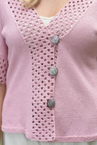 Jacke Emilia, Detail des Häkelmusters