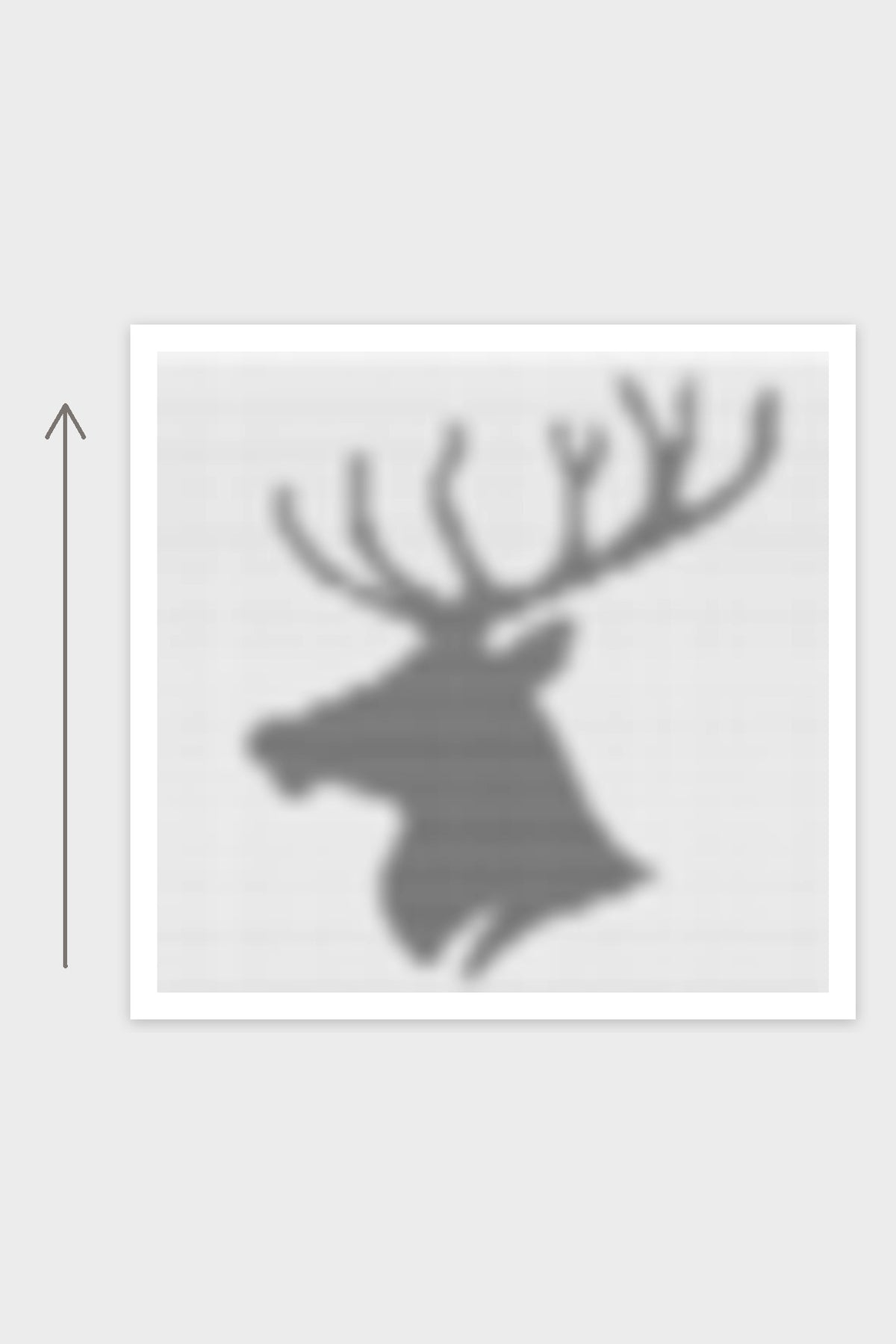 Kissen King Of Wild - Hirsch: Strickschrift als grobe Vorschau, gestrickt von unten nach oben